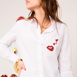 Chemise Blanche Bouche Martina Loves