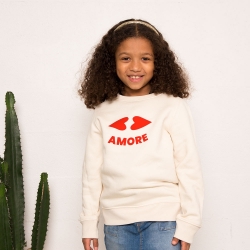 Sweat Crème Bouche Coeur Enfant ENFANTS Faubourg54