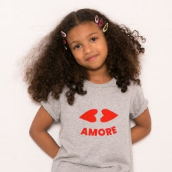 T-Shirt Gris Bouche Coeur Enfant ENFANTS Faubourg54