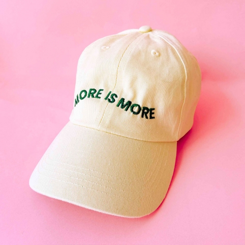 Casquette More is More Jaune