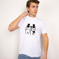 T-Shirt Ragazze Blanc Homme HOMME Faubourg54