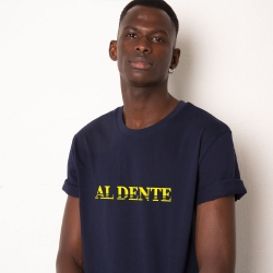 T-Shirt Al Dente Bleu Marine Homme