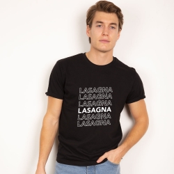 T-Shirt Lasagna Noir HOMME Faubourg54