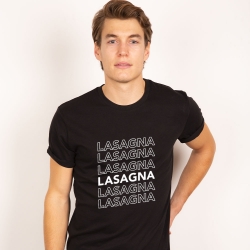 T-Shirt Lasagna Noir HOMME Faubourg54