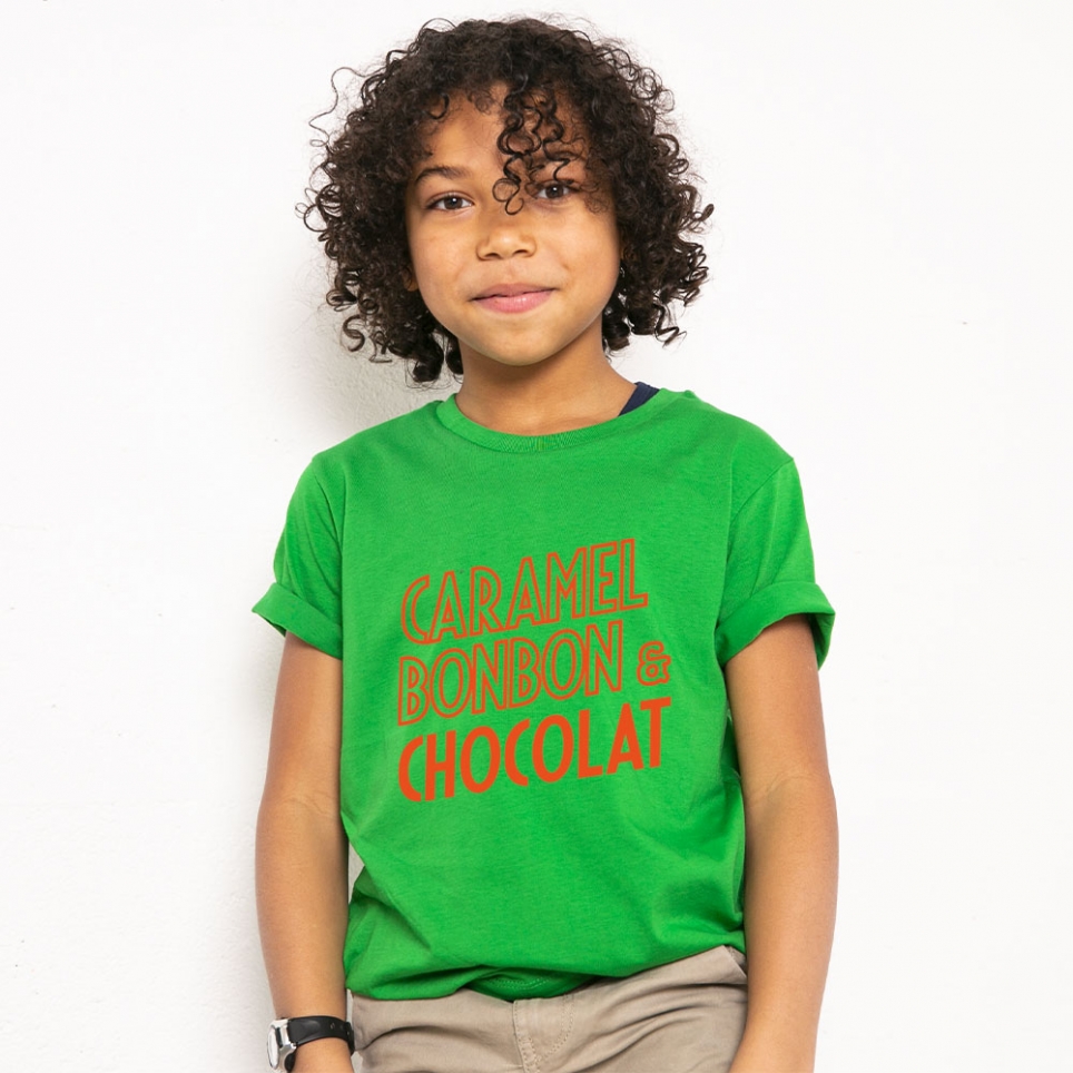 T-Shirt Vert Caramel Enfant ENFANTS Faubourg54