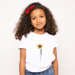 T-Shirt Blanc Papavero Gold Enfant