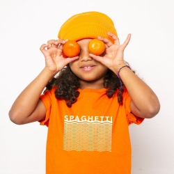 Orange T-shirt Spaghetti Kids