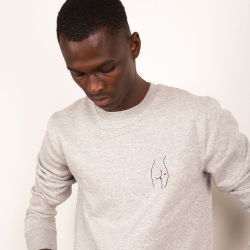 Sweat Silhouette Gris Homme HOMME Faubourg54