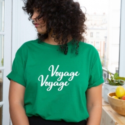 T-Shirt Voyage Voyage Vert by LesFutiles