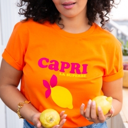 T-Shirt Orange Capri by Les Futiles FEMME Faubourg54
