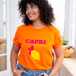 T-Shirt Orange Capri by Les Futiles FEMME Faubourg54