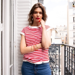 T-shirt Claudia Rouge FEMME Faubourg54 T-shirt Claudia Rouge FEMME Faubourg54