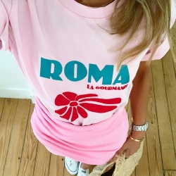Pink T-shirt Roma by Les Futiles