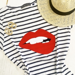 T-Shirt Janine Martina Rouge FEMME Faubourg54