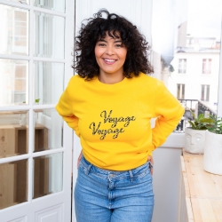 Sweat Jaune Voyage by Les Futiles FEMME Faubourg54