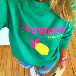 Sweat Vert Limonata by Les Futiles FEMME Faubourg54