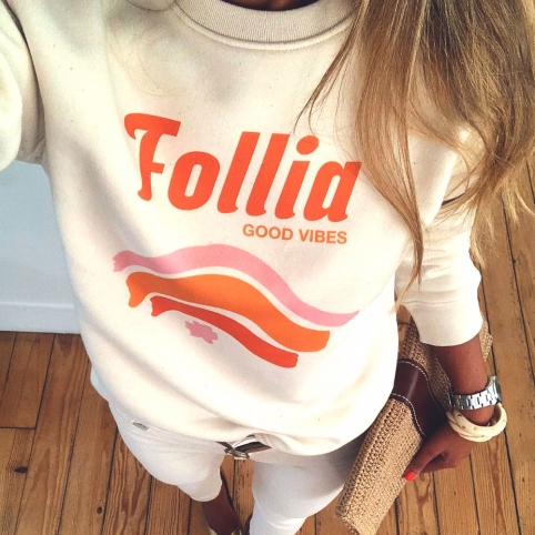 Sweat Crème Follia Good Vibes by LesFutiles