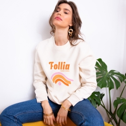 Sweat Crème Follia Good Vibes by Les Futiles FEMME Faubourg54 Sweat Crème Follia Good Vibes by Les Futiles FEMME Faubourg54