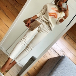 Sweat Crème Follia Good Vibes by Les Futiles FEMME Faubourg54 Sweat Crème Follia Good Vibes by Les Futiles FEMME Faubourg54