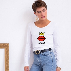 T-Shirt ML Kiss Basquiat FEMME Faubourg54