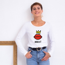 T-Shirt ML Kiss Basquiat FEMME Faubourg54