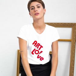 T-Shirt Blanc Art of Love FEMME Faubourg54