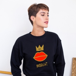 Sweat Noir Basquiat FEMME Faubourg54