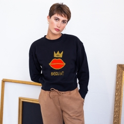 Sweat Noir Basquiat FEMME Faubourg54