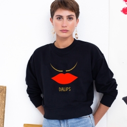 Sweat Noir Dalips FEMME Faubourg54