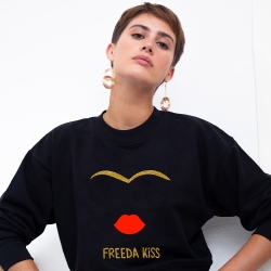 Sweat Noir Freeda Kiss FEMME Faubourg54