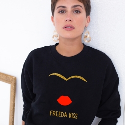 Sweat Noir Freeda Kiss FEMME Faubourg54