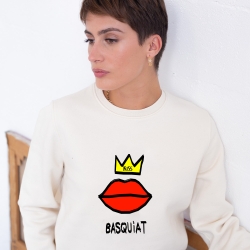Sweat Crème Kiss Basquiat FEMME Faubourg54