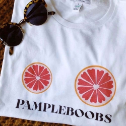 T-Shirt blanc Pampleboobs