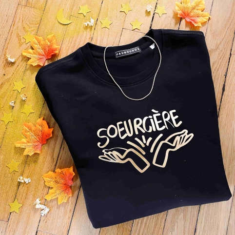 Sweat Noir Soeurcière