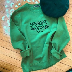 Green Sweatshirt Soeurcière