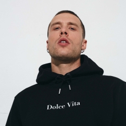 Sweat Noir Dolce Vita Fiori HOMME Faubourg54 Sweat Noir Dolce Vita Fiori HOMME Faubourg54