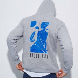 Sweat Gris Dolce Vita Farniente HOMME Faubourg54