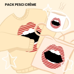 Cream Sweatshirt Pack Bouche Pesci