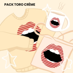 Cream Sweatshirt Pack Bouche Toro