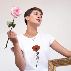 T-Shirt Papavero Glitter FEMME Faubourg54 T-Shirt Papavero Glitter FEMME Faubourg54