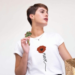 T-Shirt Papavero Glitter FEMME Faubourg54 T-Shirt Papavero Glitter FEMME Faubourg54