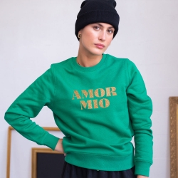 Sweat Vert Amor Mio Gold Glitter FEMME Faubourg54