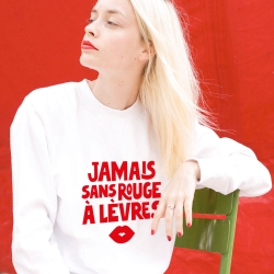 Sweat Blanc JSRAL Rouge FEMME Faubourg54