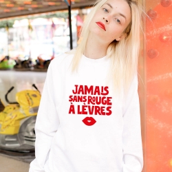 Sweat Blanc JSRAL Rouge FEMME Faubourg54
