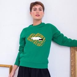 Sweat Vert Martina Zèbre Gold FEMME Faubourg54