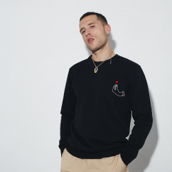 Sweat Noir Adriana HOMME Faubourg54