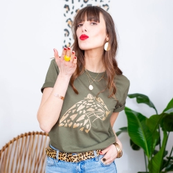 T-Shirt Kaki Ghepardo by TrendyEmma T-shirts Faubourg54 T-Shirt Kaki Ghepardo by TrendyEmma T-shirts Faubourg54