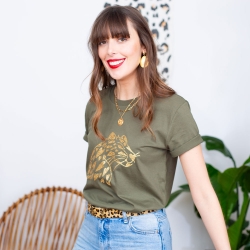 T-Shirt Kaki Ghepardo by TrendyEmma T-shirts Faubourg54 T-Shirt Kaki Ghepardo by TrendyEmma T-shirts Faubourg54