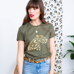 T-Shirt Kaki Ghepardo by TrendyEmma T-shirts Faubourg54 T-Shirt Kaki Ghepardo by TrendyEmma T-shirts Faubourg54