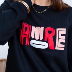 Sweat Noir Emma FEMME Faubourg54